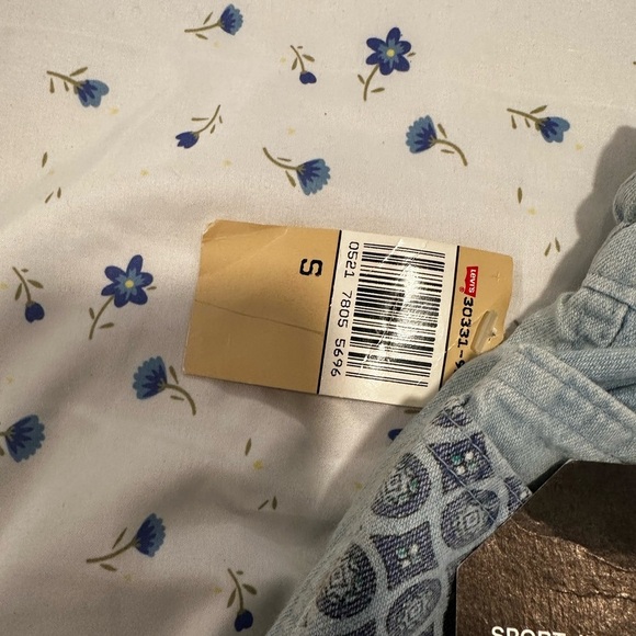 VTG NWT 90s/90s Kids Light Wash Levis Sport Jeans. Y2K Grunge Wide Leg rare find - Picture 9 of 16